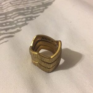 Stackable gold J.Crew gold rings